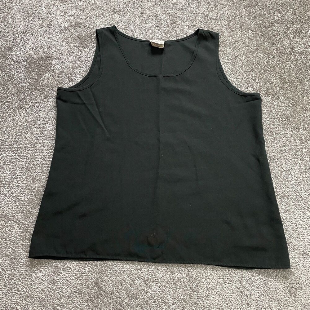 Orare Tank Top Blouse Womens Large Black 80's Vintage Rare Lightweight Ladies